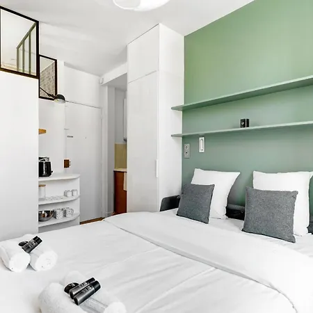 아파트 Bm Rue Charlot Compact & Chic Pour 2 *